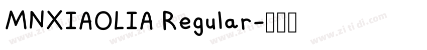 MNXIAOLIA Regular字体转换